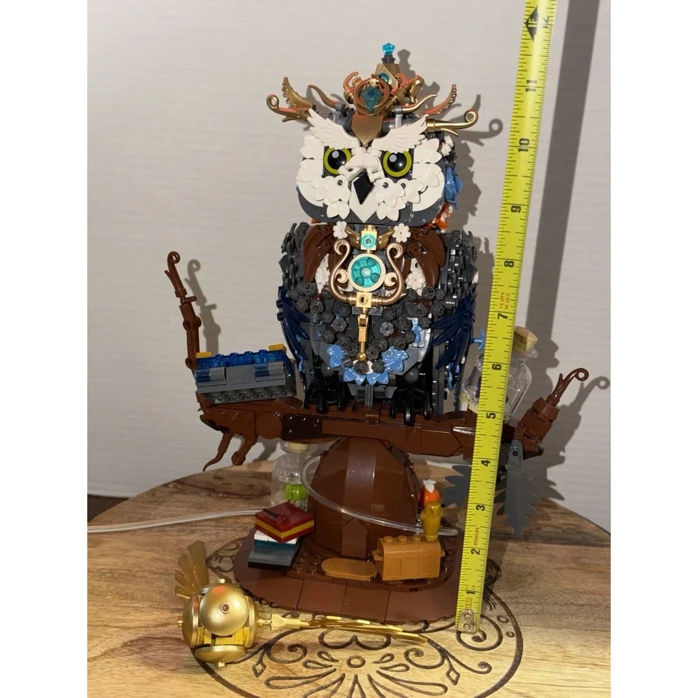 Qlt Qiaoletong Ideas Magic Owl Flower Animal Building Setcollectible Bird Model